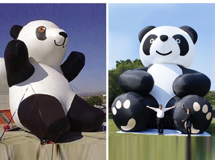 江口充气熊猫展示
